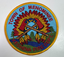 Menominee Keshena Fire Wisconsin WI Patch B8