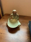 Frankoma Pottery Indian Maiden Bowl Maker Figurine 123 Frankoma Green
