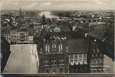 Frankfurt or City Hall with City Panorama