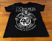 the misfits band graphic t shirt mens medium punk rock black