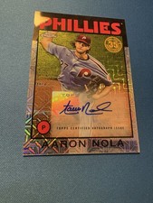 2021 Topps Silver Pack Series 2 1986 Chrome Baseball Aaron Nola Auto /50