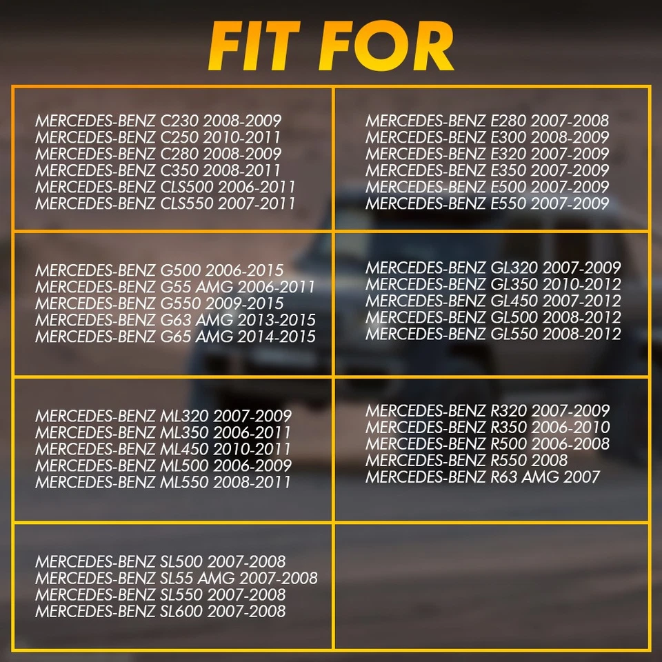 For Mercedes Benz ML320 ML350 ML450 ML500 ML550 2007-2011 Fog Lights Replacement - Image 2 of 4