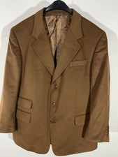 Walbusch Kaschmir Sakko braunes Tweed-Sakko Gr. 25 Jacke Wolle