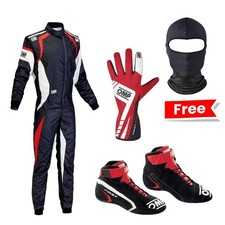 OMP Karting Suit Shoes Gloves Set with FREE Balaclava | Karting Gear Bundle