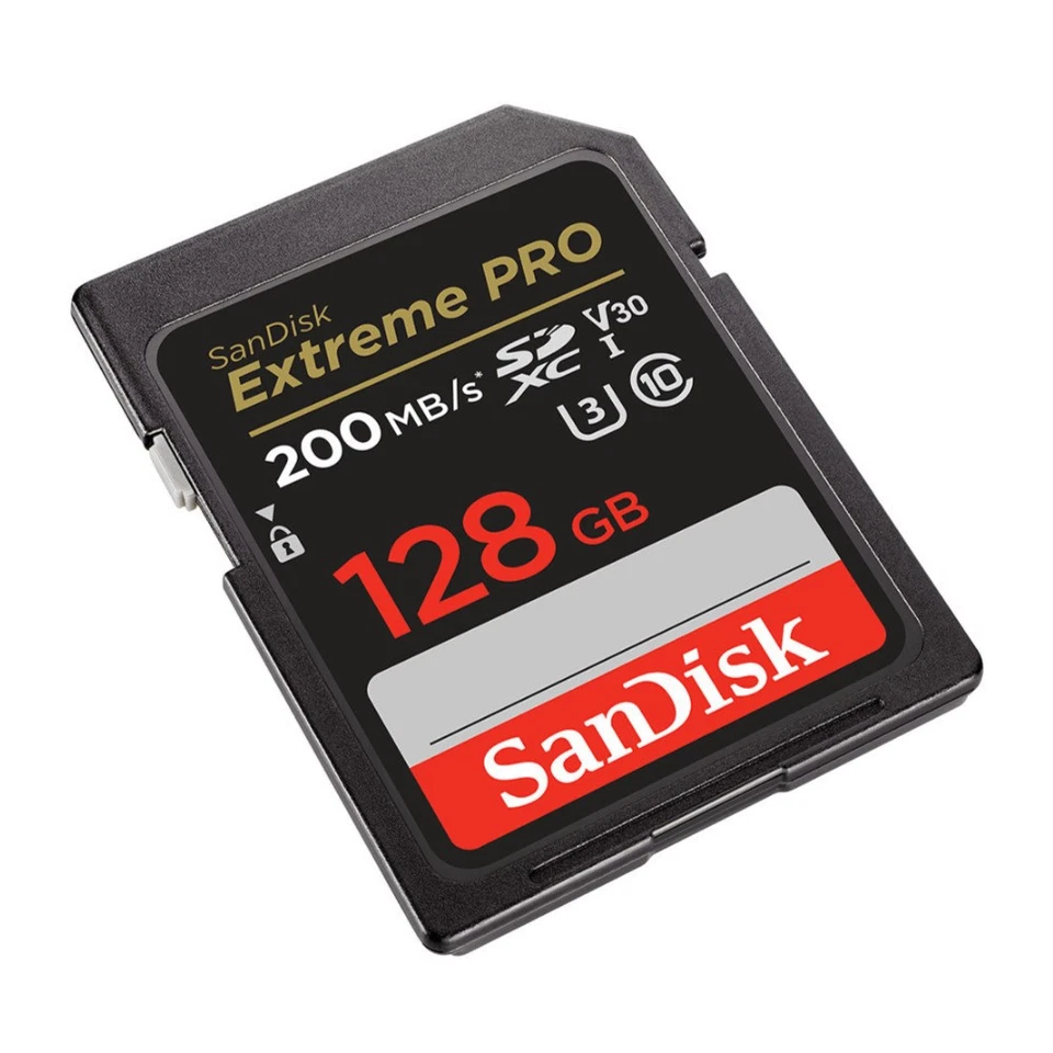 SanDisk 128GB Extreme PRO 200MBs Memory Card 4 pack Memory Case bundle FAST - Image 4 of 4