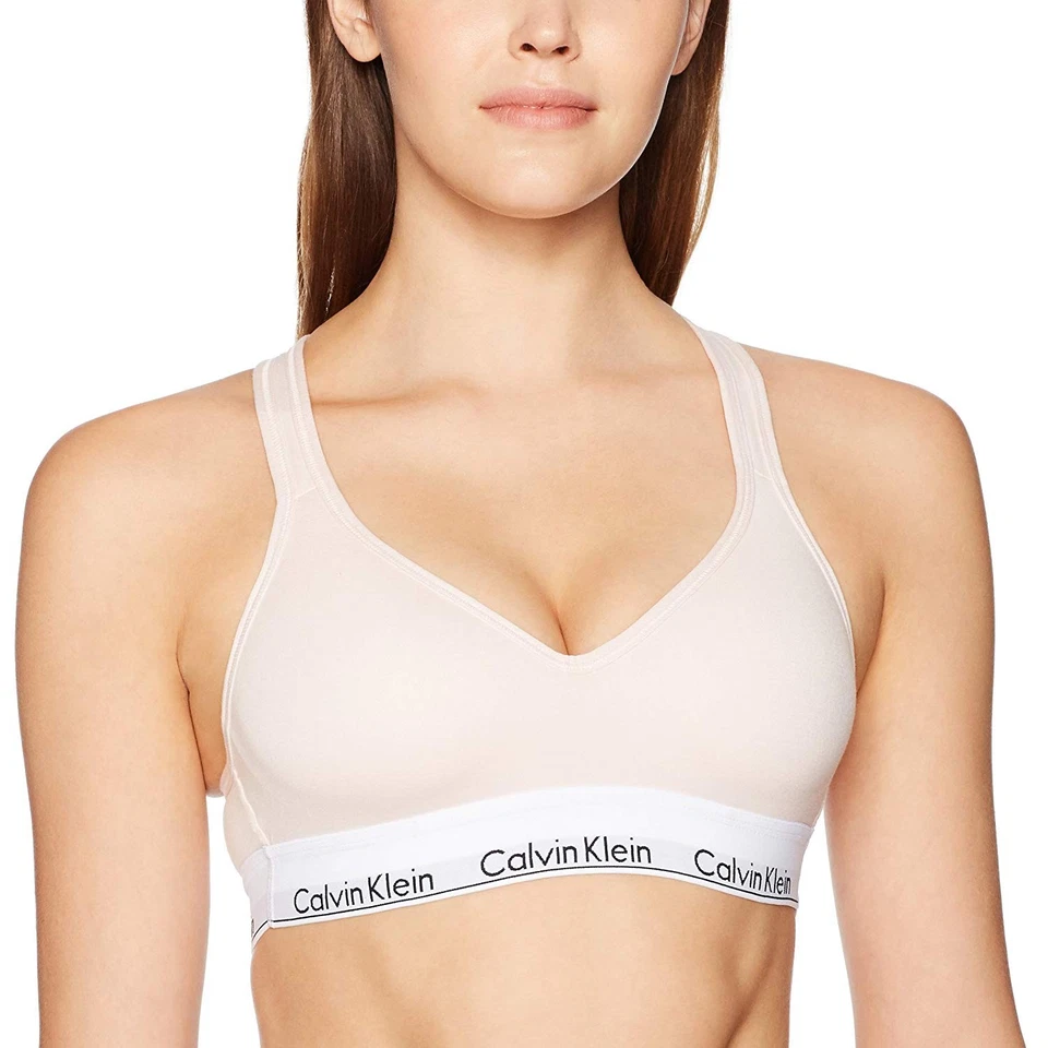 Calvin Klein NYMPH'S THIGH Modern Cotton Padded Bralette, US Small NWOT - Image 3 of 4