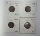 Lot of 4 Lincoln Wheat Cent Penny 1929-D 1922-D 1933-D 1919-S #1