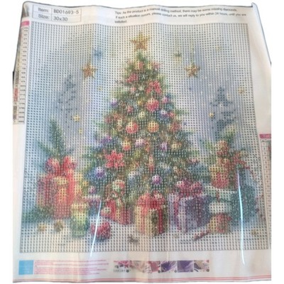 30 X 30cm Round Drill Diamond Art Painting Kit (Christmas Tree)