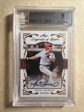 RAFAEL PALMEIRO BGS 9 Auto 2011 Leaf Legends Of Sport Bronze Autograph/23 Pop 1