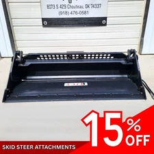 JCT 4-in-1 Bucket Hydraulic Skid Steer Attachment NEW 84"W