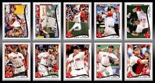 Baseball Card Lot 10 Dustin Pedroia Jon Lester Red Sox 2013 Topps