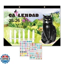Desk Calendar 2026 - With 2 sticker, 17-Month (Aug 2025 - Dec 202