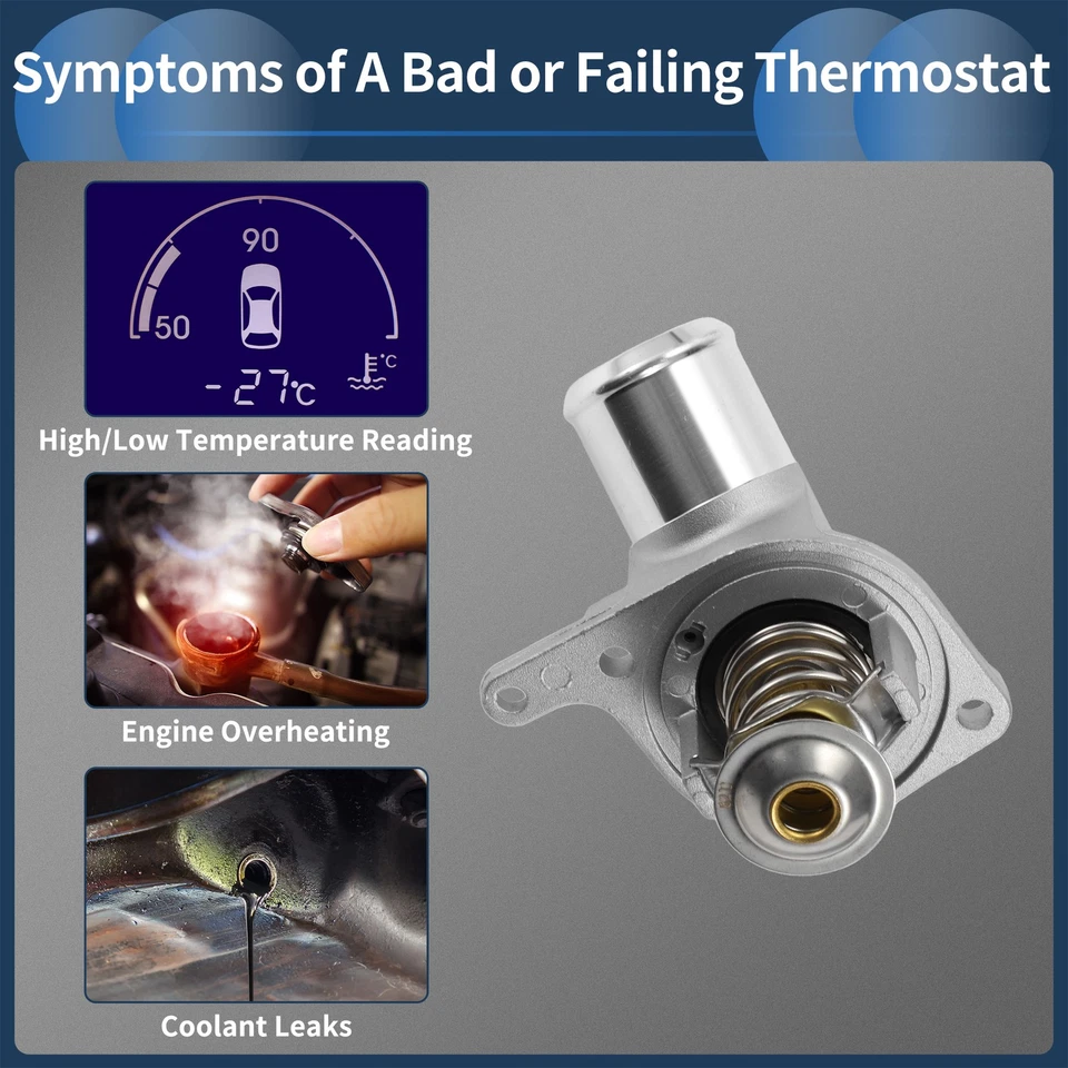 Carcasa termostato refrigerante motor para Chevrolet Silverado 1500 2500 1999-2003 Foto 4 de 4