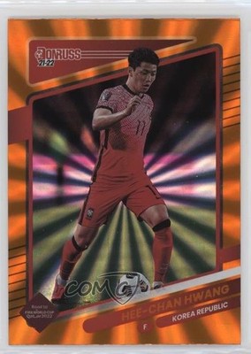 2021-22 Panini Donruss Road to Qatar Holo Orange Laser Hwang Hee-chan #137 8em