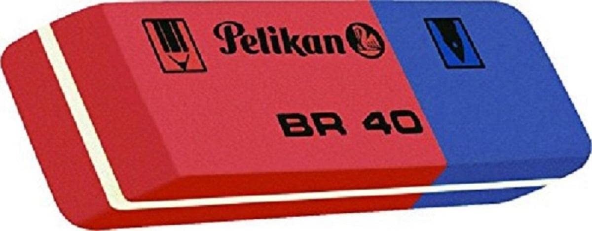 Pelikan 220275 Eraser Red Rubber - Blue/White