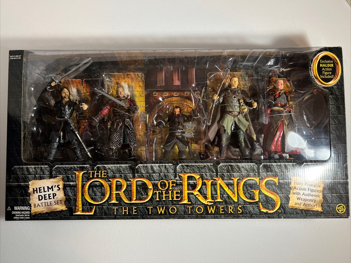 LOTR Battle Of Helm's Deep Action Figures Gift Set Two Towers