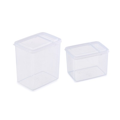 2 PCS Clear Containers Food Containers Beans Storage Container