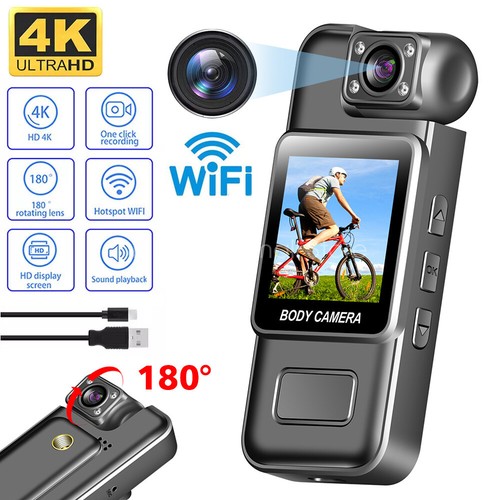 4K HD WIFI Body Kamera Videorecorder Outdoor Sport Action Mini Cam Nachtsicht - Bild 2 von 30