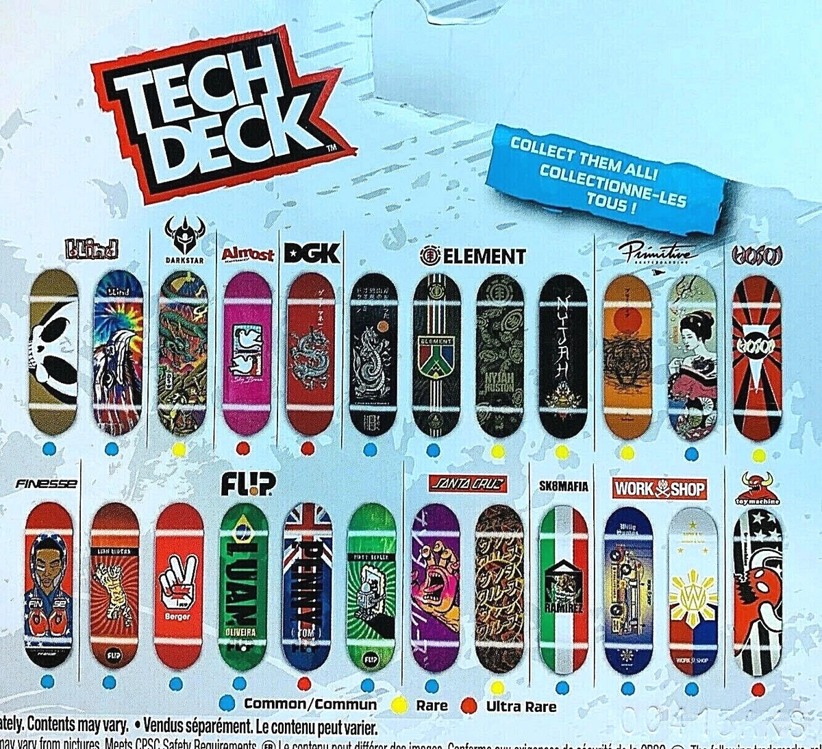 TECH DECK WORLD EDITION LIMITED SERIES SKATE/FINGERBOARD ULTRA RARES YOU  CHOOSE!