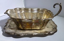 Gravy Boat Tray REED & BARTON Sterling Windsor Super Vintage  Amazing Estate