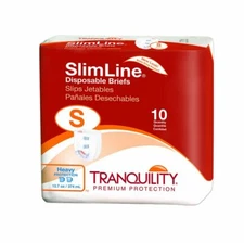 Tranquility Slimline Adult Brief Small 24''-32'' Heavy Absorbency 60 Count