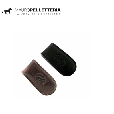 Fermasoldi Uomo Magnetico Portabanconote in Vera Pelle Mauro Pelletteria