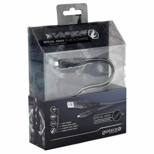 Gioteck Break-away 2m Play and Charge Cable (PS4, Xbox One)