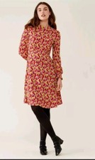 Finery Women's Lyral Floral Dress Size 12 Red & Green