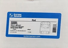 New System Sensor SBBRL Wall-Mount, Surface-Mount, Red