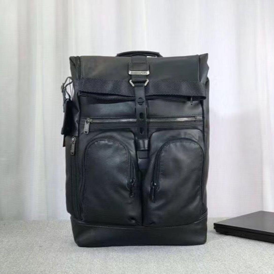 TUMI 932388 DL ALPHA BRAVO LONDON ROLL-TOP BACKPACK Black TUMI 932388 DL ALPHA BRAVO LONDON ROLL-TOP BACKPACK Black