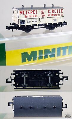 KF415 | Minitrix N 41 3221 00 - Kühlwagen ''Bay. Milchversorgung'' KBay *Vitrine*