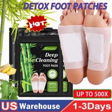 500Pcs Detox Foot Pads Ginger Extract Toxin Removal Anti-Swelling Weight Patches