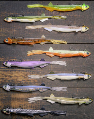 Quantum Pelagic Shad Set Hairy 21 cm 60g Ghost Vertikalköder Pelagen Pelagisch