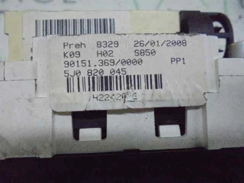 5J0820045 Mando Calefaccion/Aire Acondicionado para SKODA FABIA COMBI (5 626476 - Imagen 2 de 9