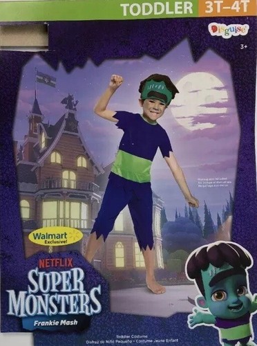 Netflix Super Monstruos Frankie Halloween Disfraz Niños 3T 4T - Imagen 7 de 7