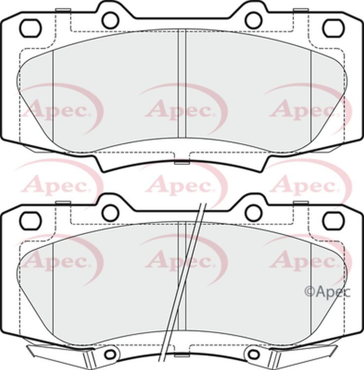 Apec Brake Pads Front R90 044650K240 044650K260 BRD1303AC PAD1840