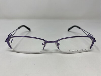 John Anthony JA1512 PURPLE 51-17-135 Metal Half Rim Eyeglasses Frame ND47