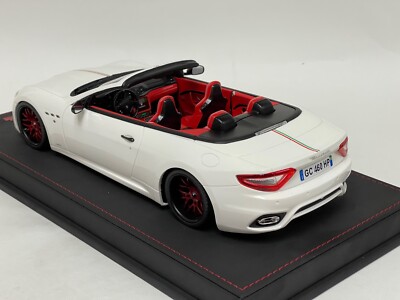 1/18 Motorhelix Maserati GranCabrio Sport 2019 Gloss White Italian