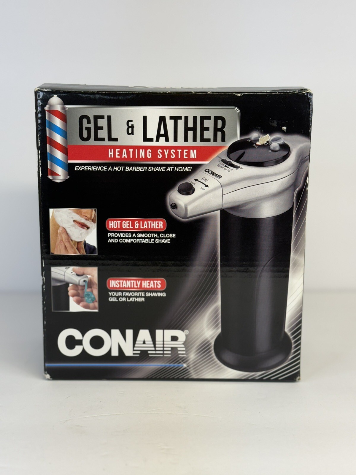 Conair GEL & LATHER Heating System Dispenser Shaving HGL1 New Open Box