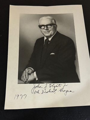 1977 Georgia Congressman John Flynt Autographed Signed Large Photo w/inscription