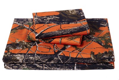 Chezmoi Collection Salem 4-Piece Cabin Lodge Forest Woods Sheet Set - Nature ...