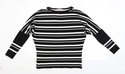 George Damen Pullover schwarz Rundhals Acrylmischung Größe S