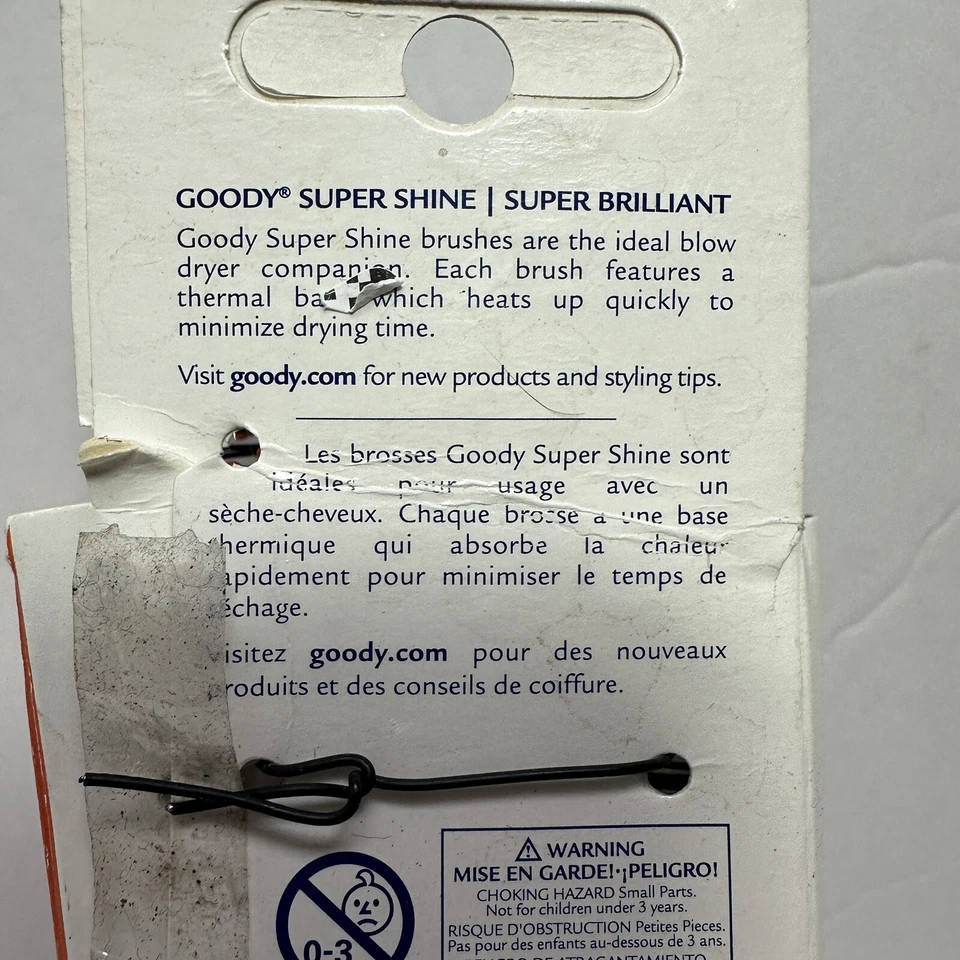 Cepillo de peinado redondo Goody Super Shine Super Brilliant 2009 de secado rápido descontinuado Foto 4 de 4