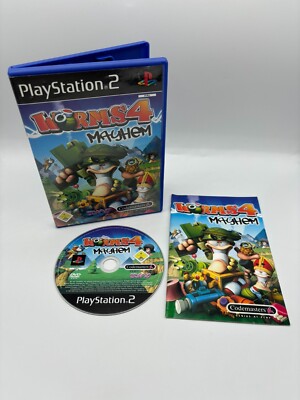 PS2 Sony PlayStation 2   Worms 4 Mayhem - CIB / PAL