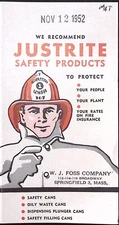 1952 Justrite Safety Products Safety Can Plunger Can Oil Waster Can Brochure