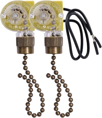 Ceiling Fan Light Switch Zing Ear Ze109 Twowire Light Switch With Pull Cords For