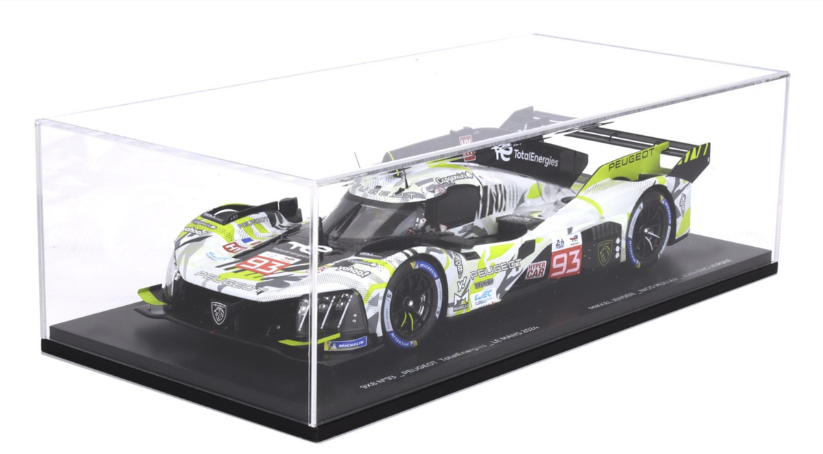 PEUGEOT 9X8 X6H LE MANS #93 24 HR 2024 MODEL CAR W/ DISPLAY