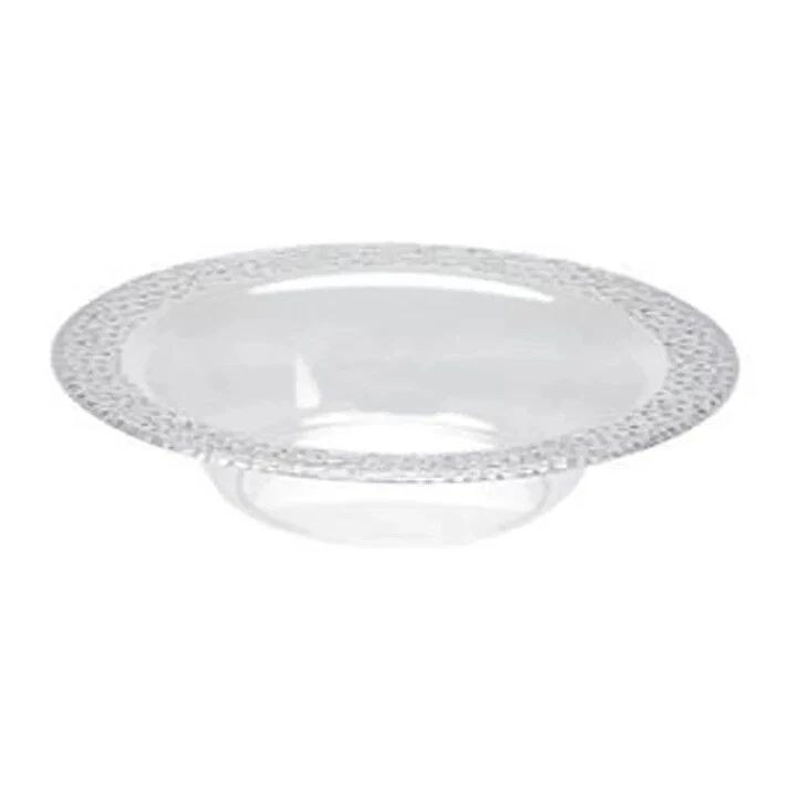 Cuencos redondos de plástico transparente Lillian vajilla desechable de postre con guijarros de 14 OZ Foto 4 de 4
