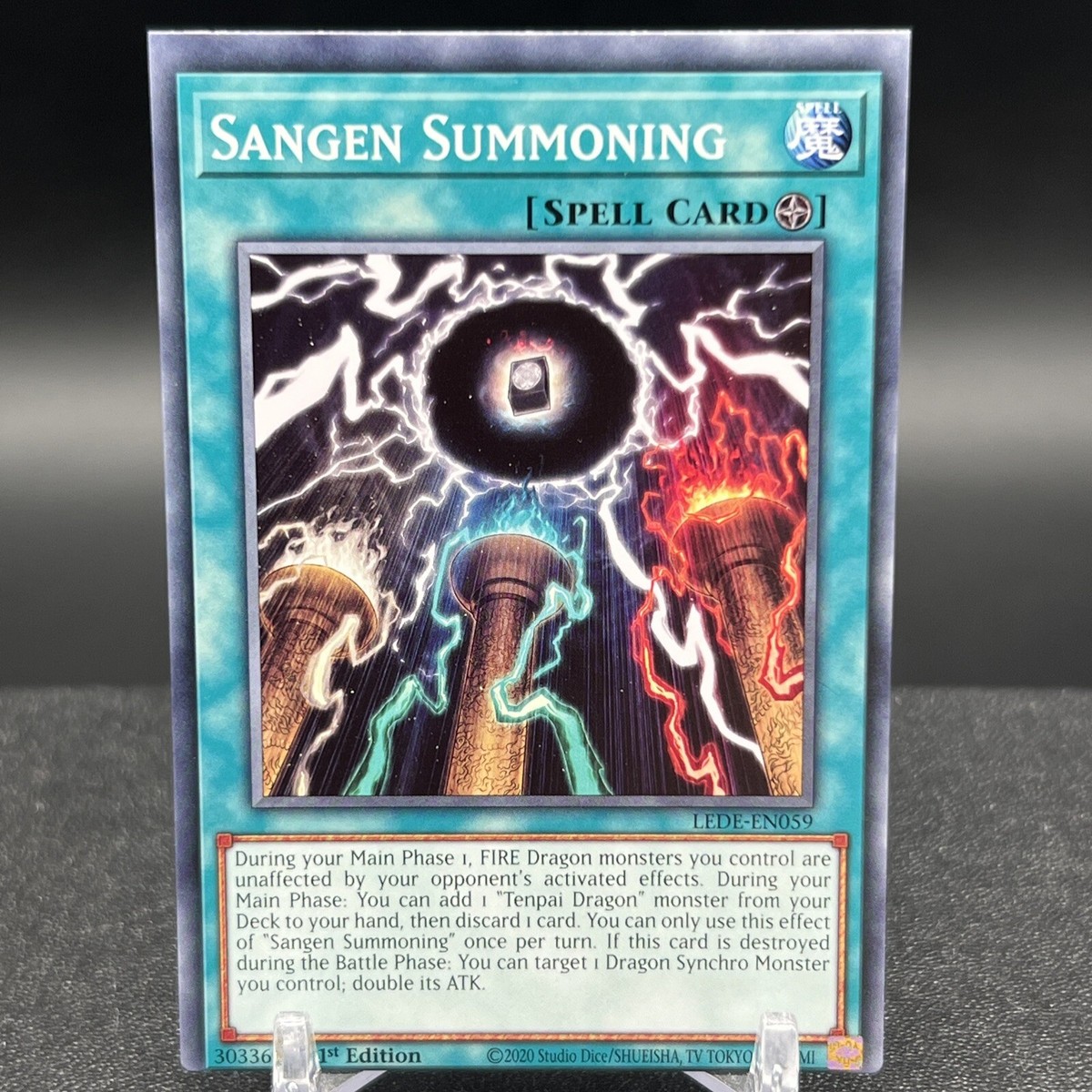Sangen Summoning LEDE-EN059 1st Edition MISCUT Yugioh Card #E | eBay Sangen Summoning LEDE-EN059 1st Edition MISCUT Yugioh Card #E | eBay