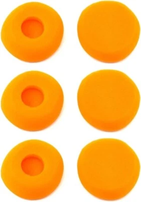 Zotech 1.6 inch (42mm) Earpads for Koss Porta Pro & JLab Rewind (3 Pair, Orange)